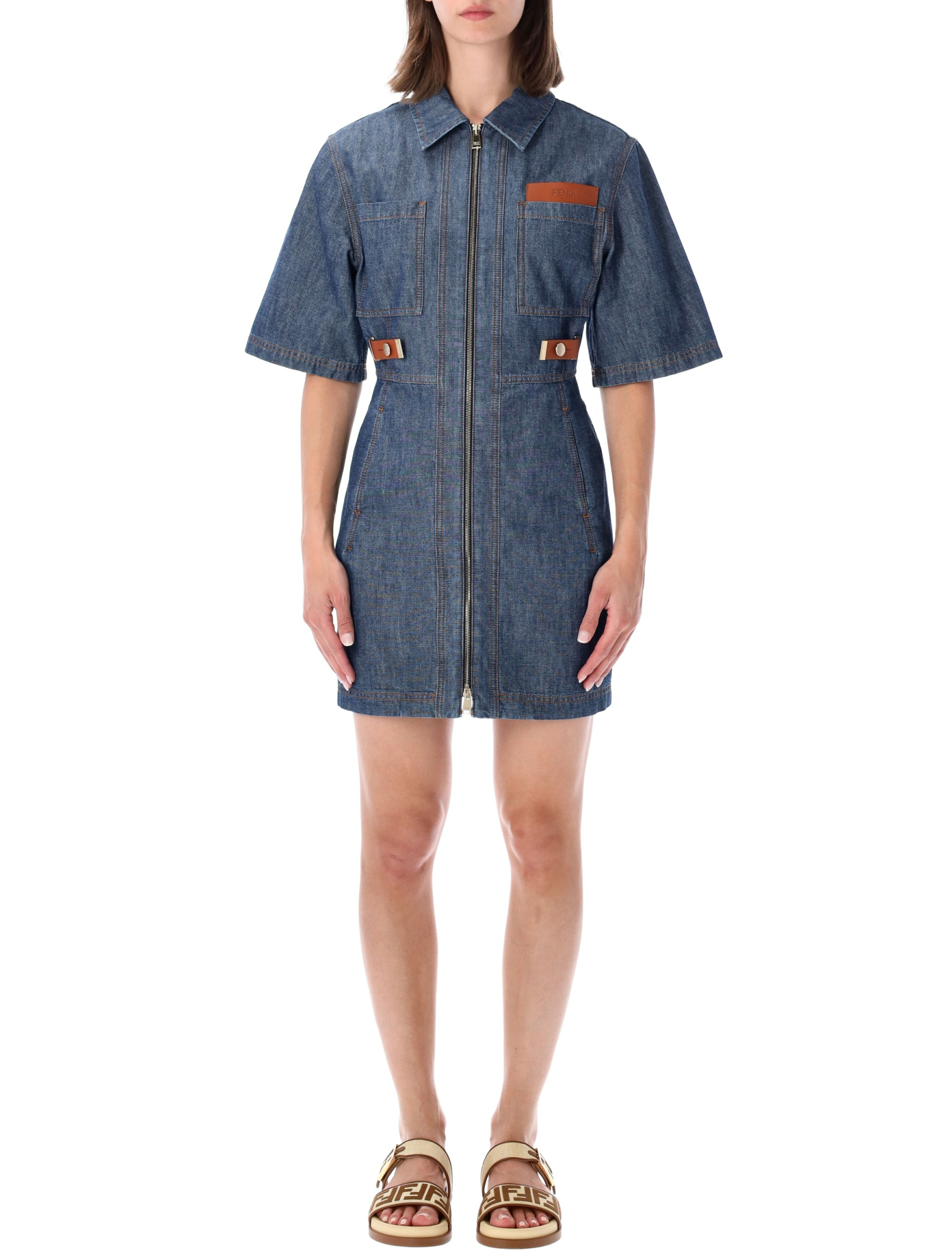 [Fendi] Short sleeve dress FW26 FLD576AW8HF0QB0