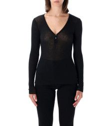 [JAMES PERSE] T-shirts Long Sleeve FW26 WVA3940BLK