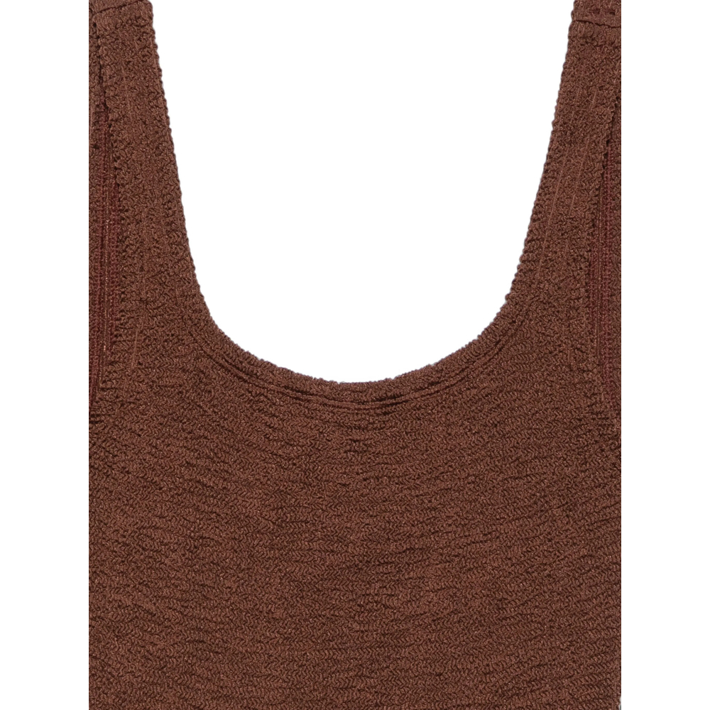 [Hunza G] Swimsuit FW26 S-SQUARE-CR METCRINKLE MECHO
