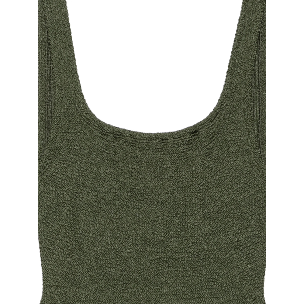 [Hunza G] Swimsuit FW26 S-SQUARE-CR METCRINKLE MEKHA