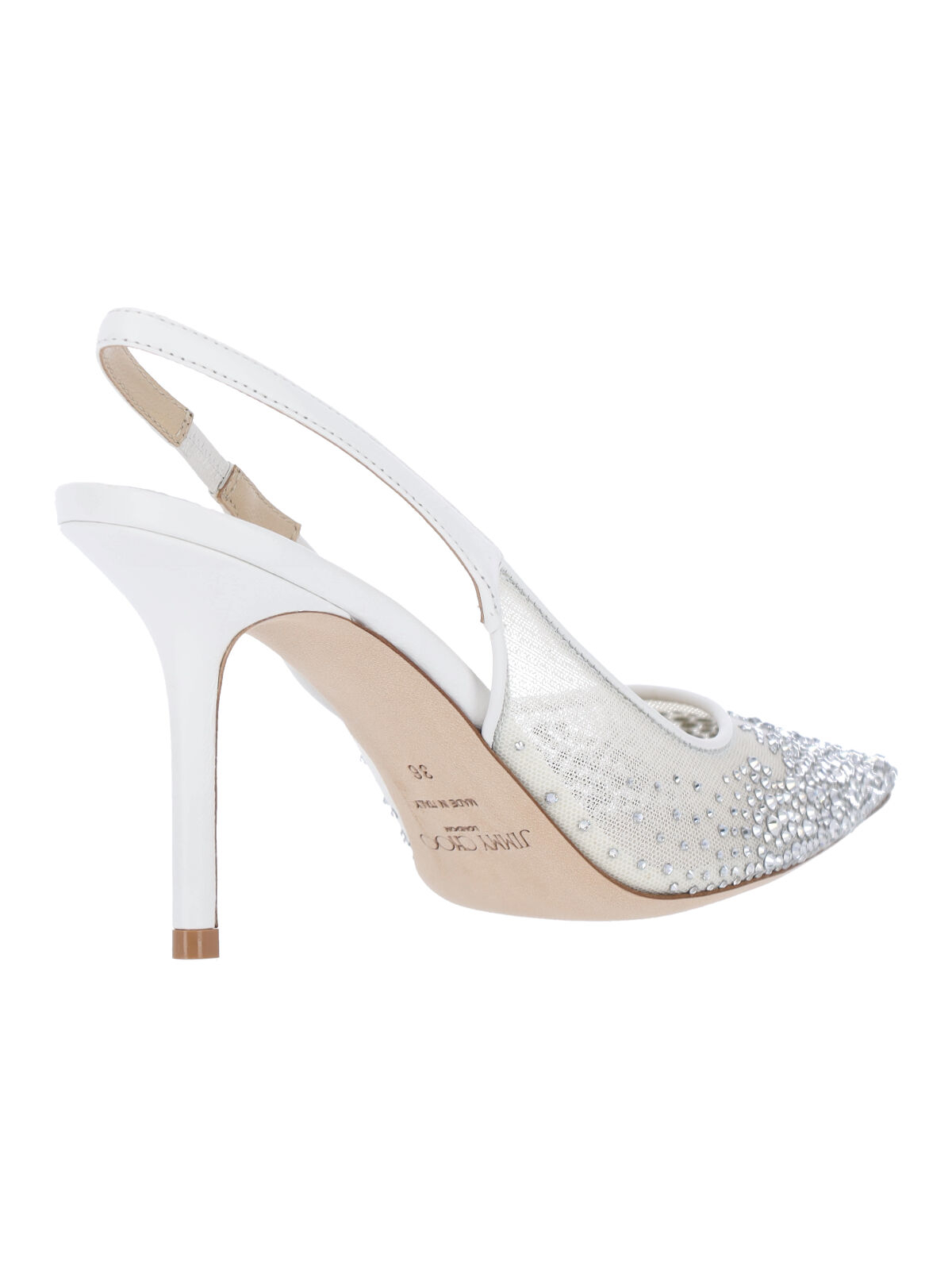 [Jimmy Choo] Pumps FW26 LOVE SB 85 NYTWHITE CRYSTAL