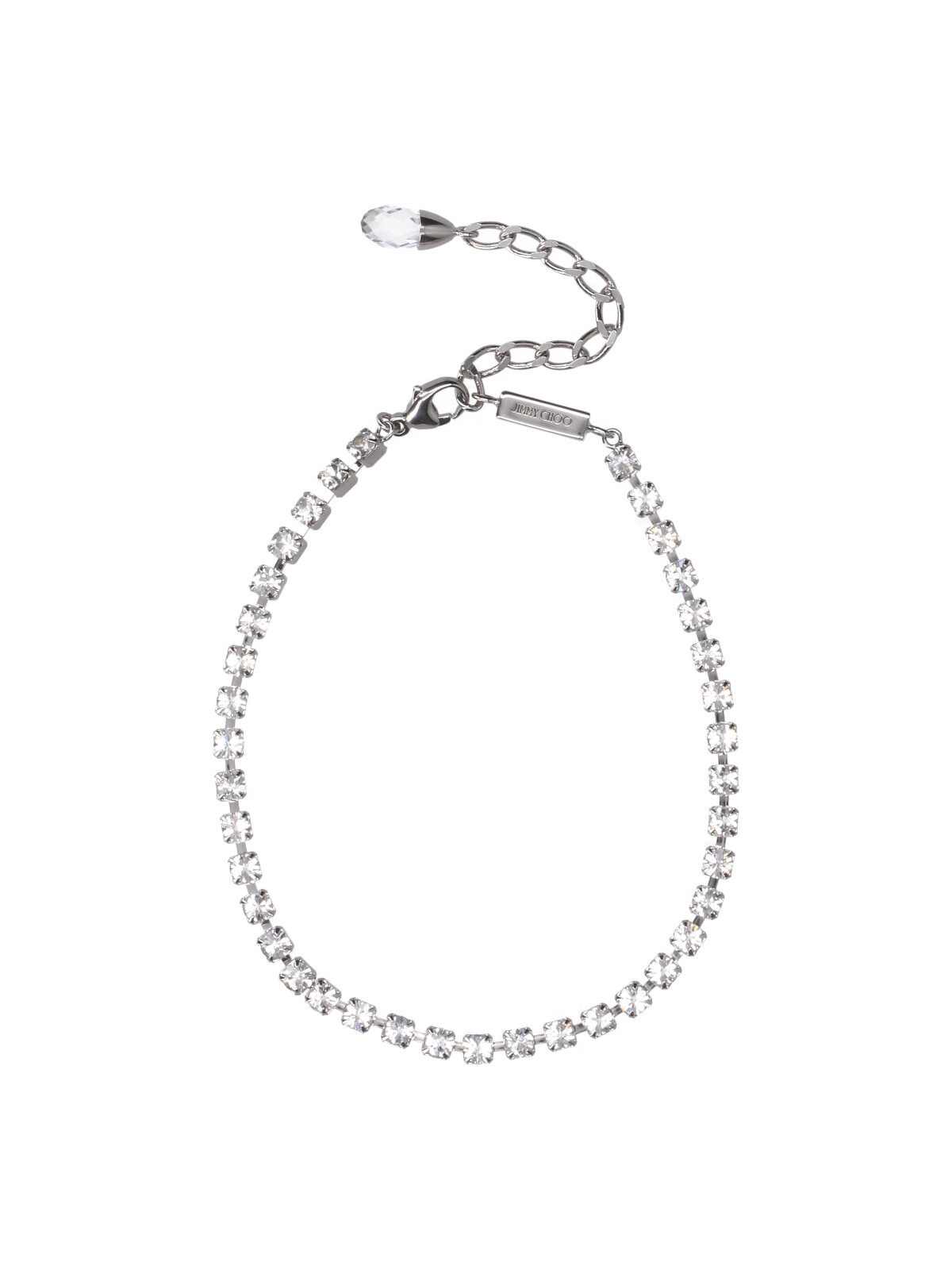 [Jimmy Choo] Bracelet FW26 SAEDA ANKLET XYDSILVER CRYSTAL
