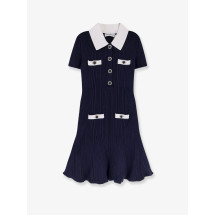 [SELF PORTRAIT] Short sleeve dress FW25 AW25014SNNAVY