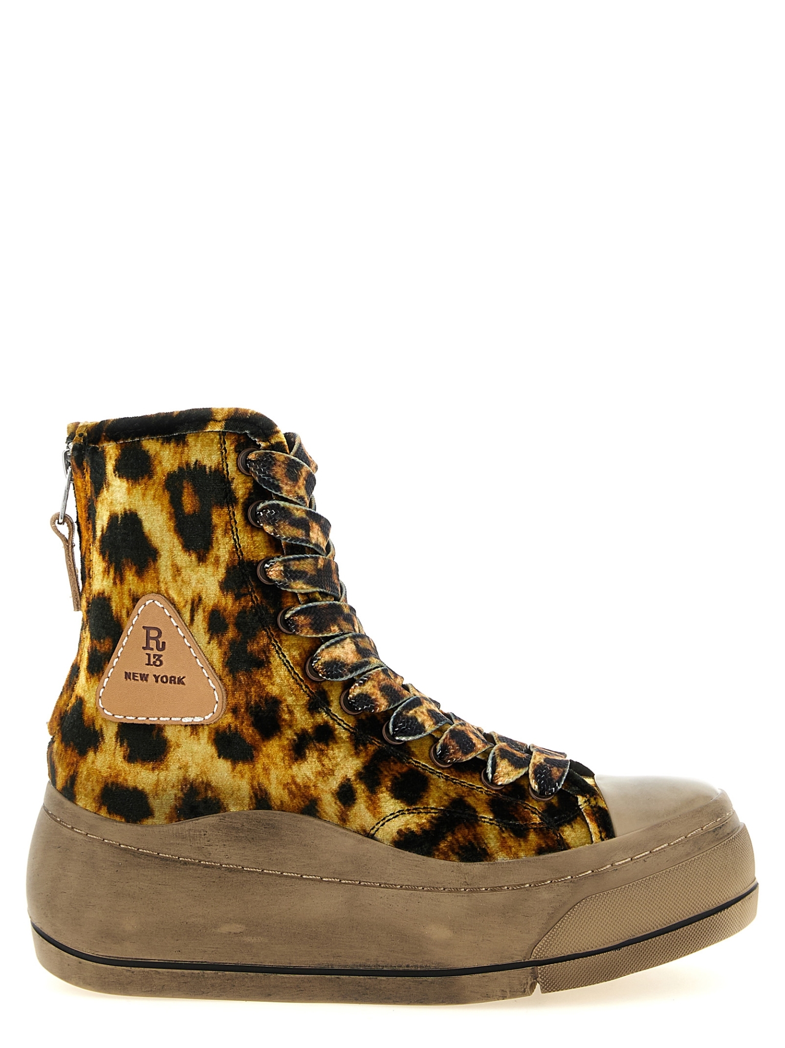 [R13] Sneakers FW26 R13S5037S280ZYELLOWVELVETLEOPARD