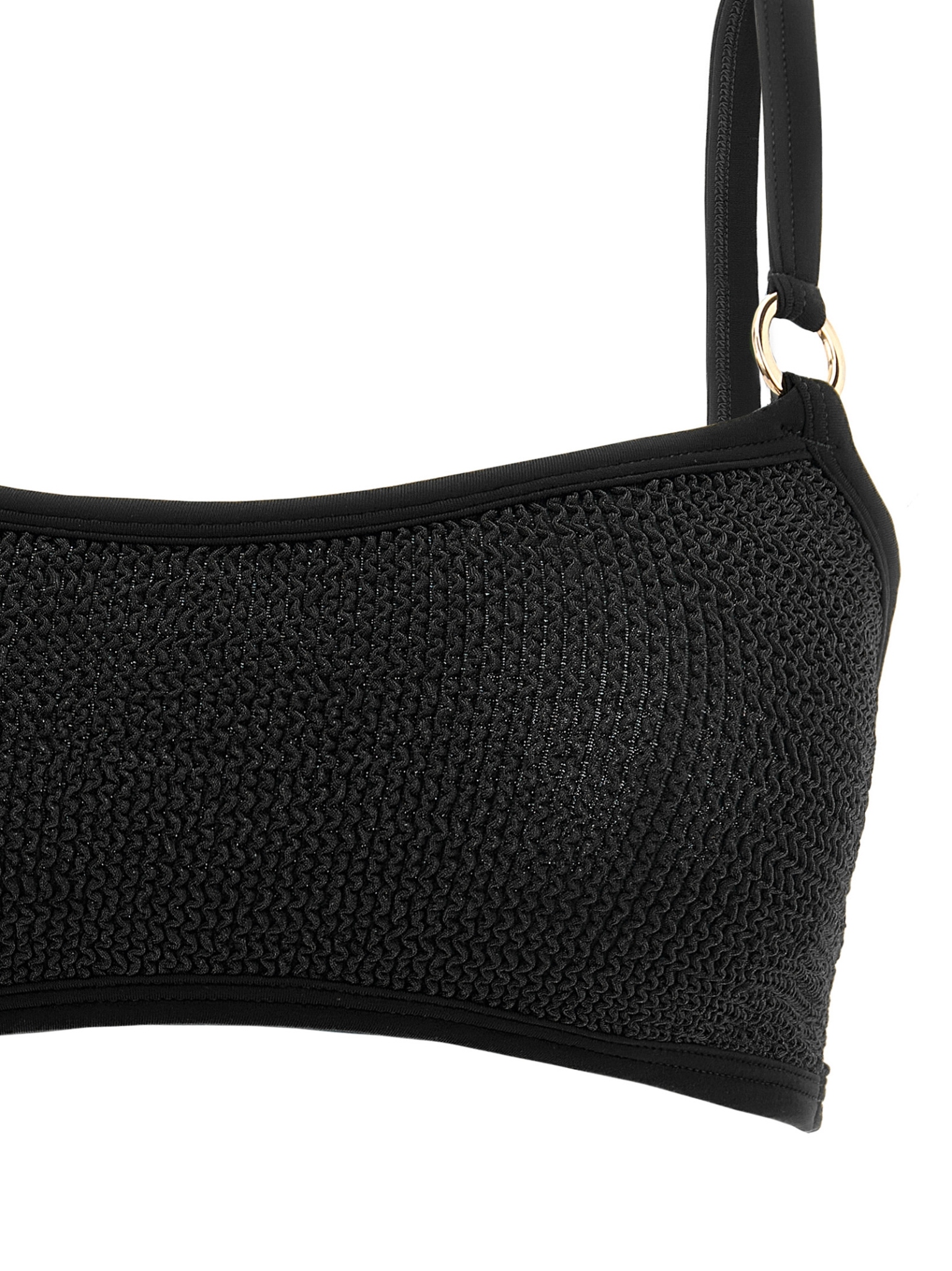 [Hunza G] Bikini FW26 IRISBIKINIGOLDHOOPSBLACK
