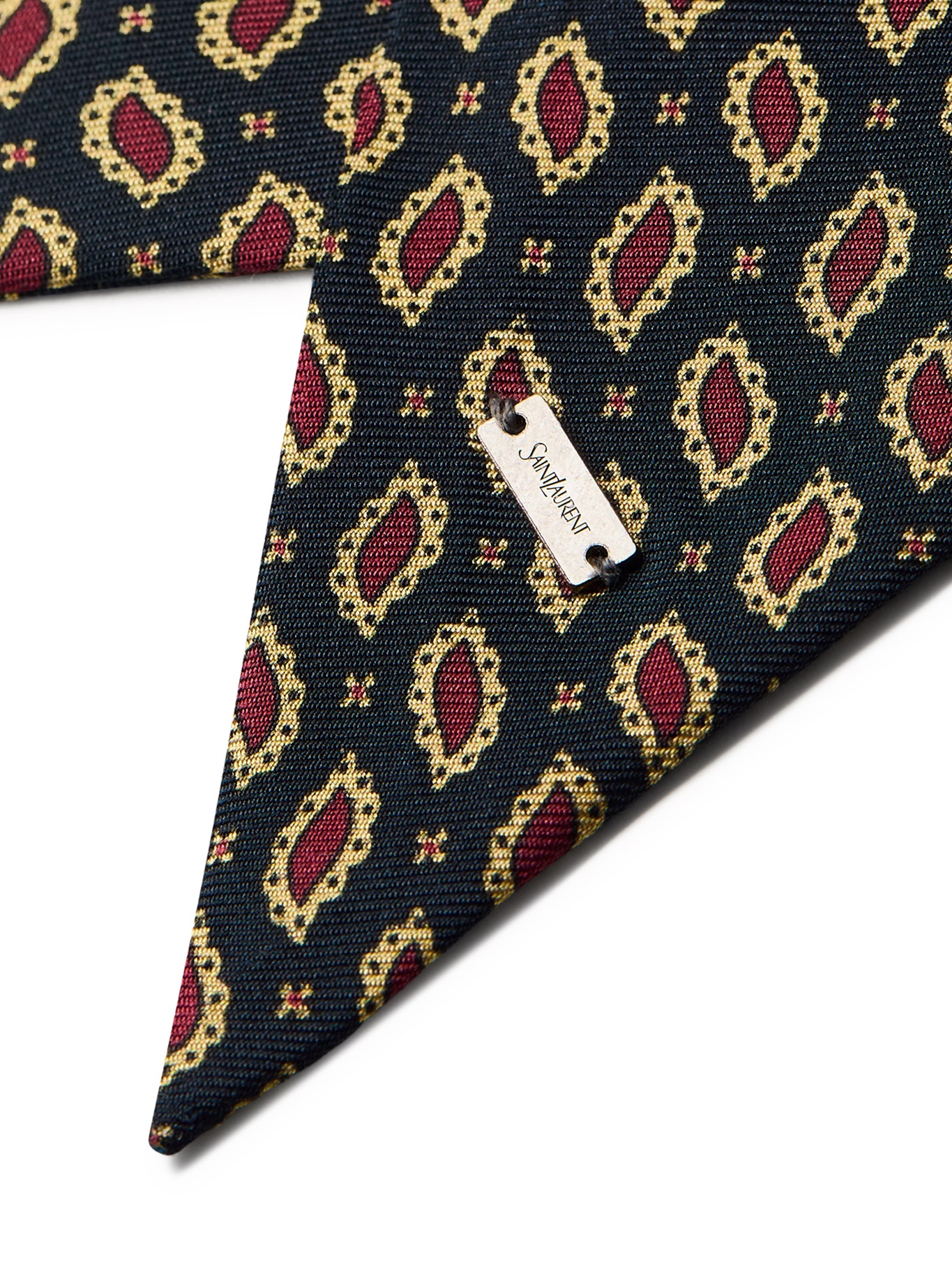 [Saint Laurent] Scarf FW26 8683353Y0014188 NAVY MULTICOLOR
