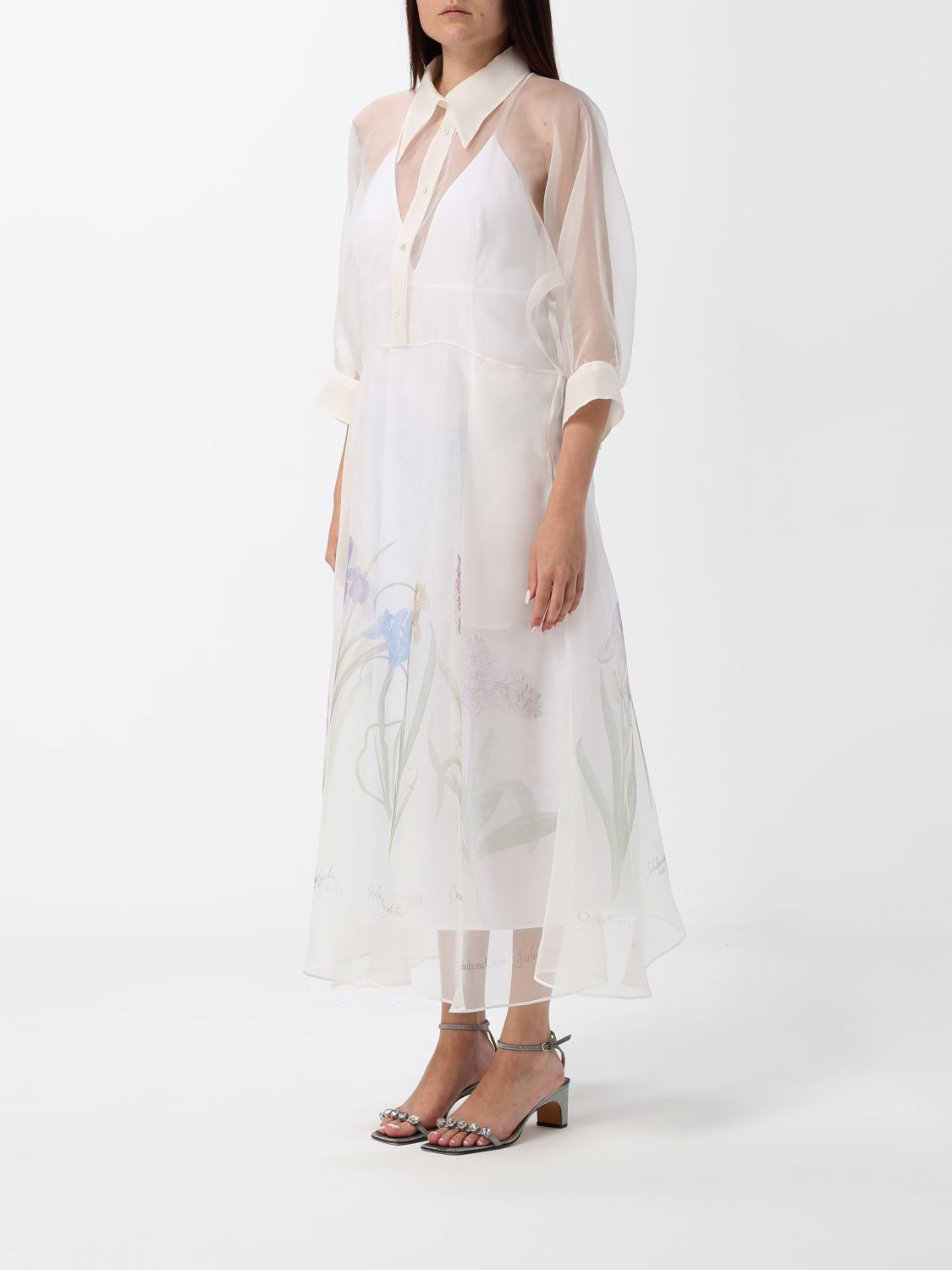 [Alberta Ferretti] Long sleeve dress SS26 04421650 1888