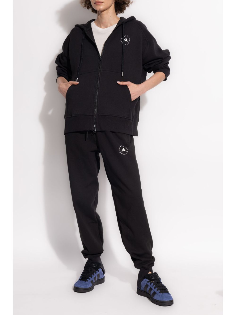 [Adidas By Stella McCartney] Hoodie FW26 JF6337BLACK/WHITE