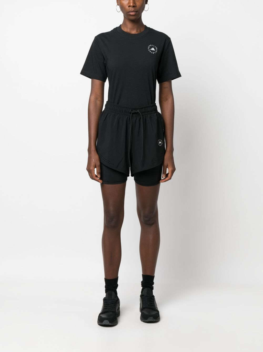 [Adidas By Stella McCartney] T-shirts Short Sleeve FW26 HR9170BLACK