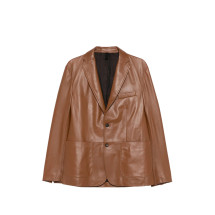[TAGLIATORE] Leather Jacket SS26 CHE26-02 DAVIES COGNA
