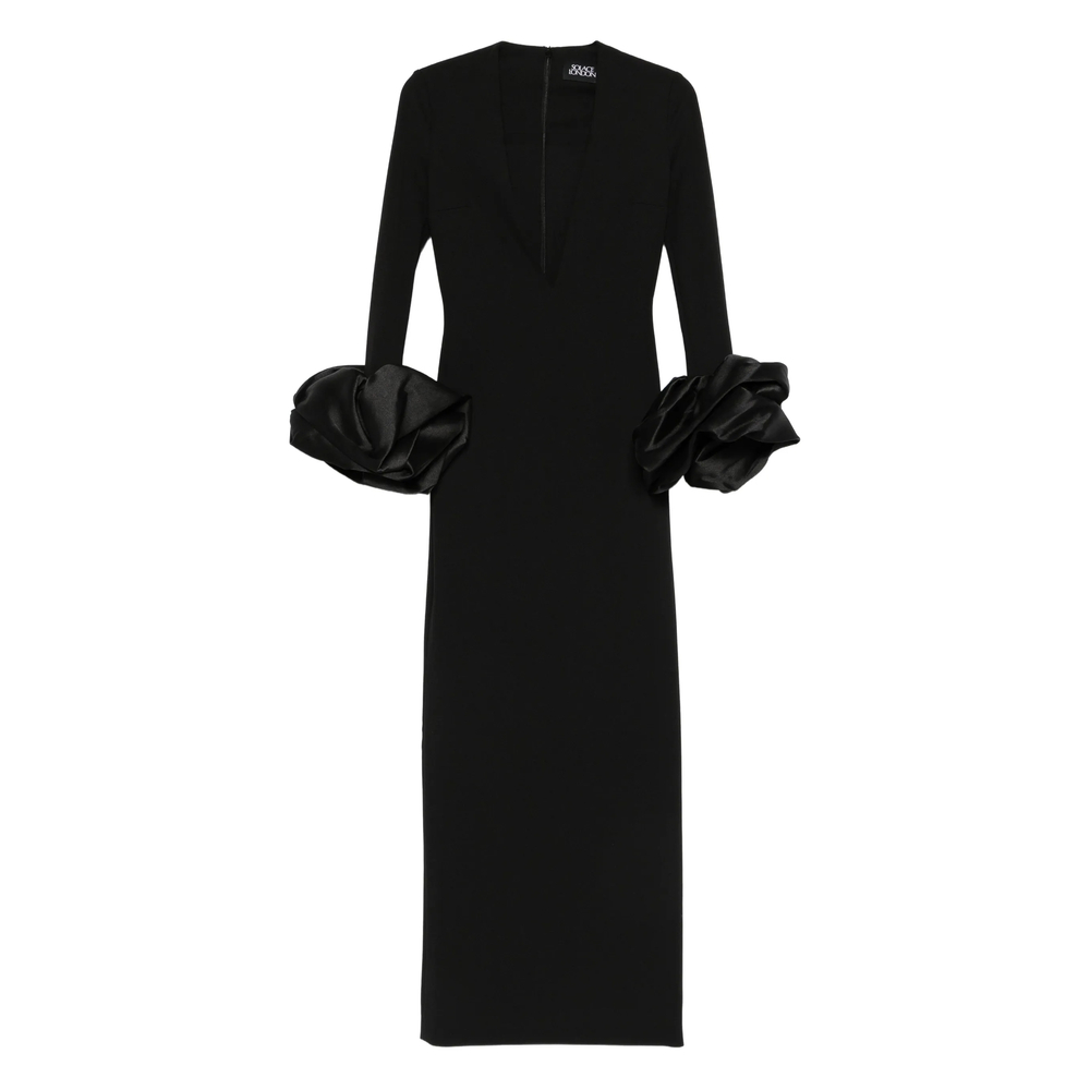 [Solace London] Long sleeve dress SS26 OS46050  BLACK