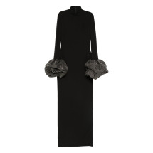 [Solace London] Long sleeve dress SS26 OS37019A  BLACK