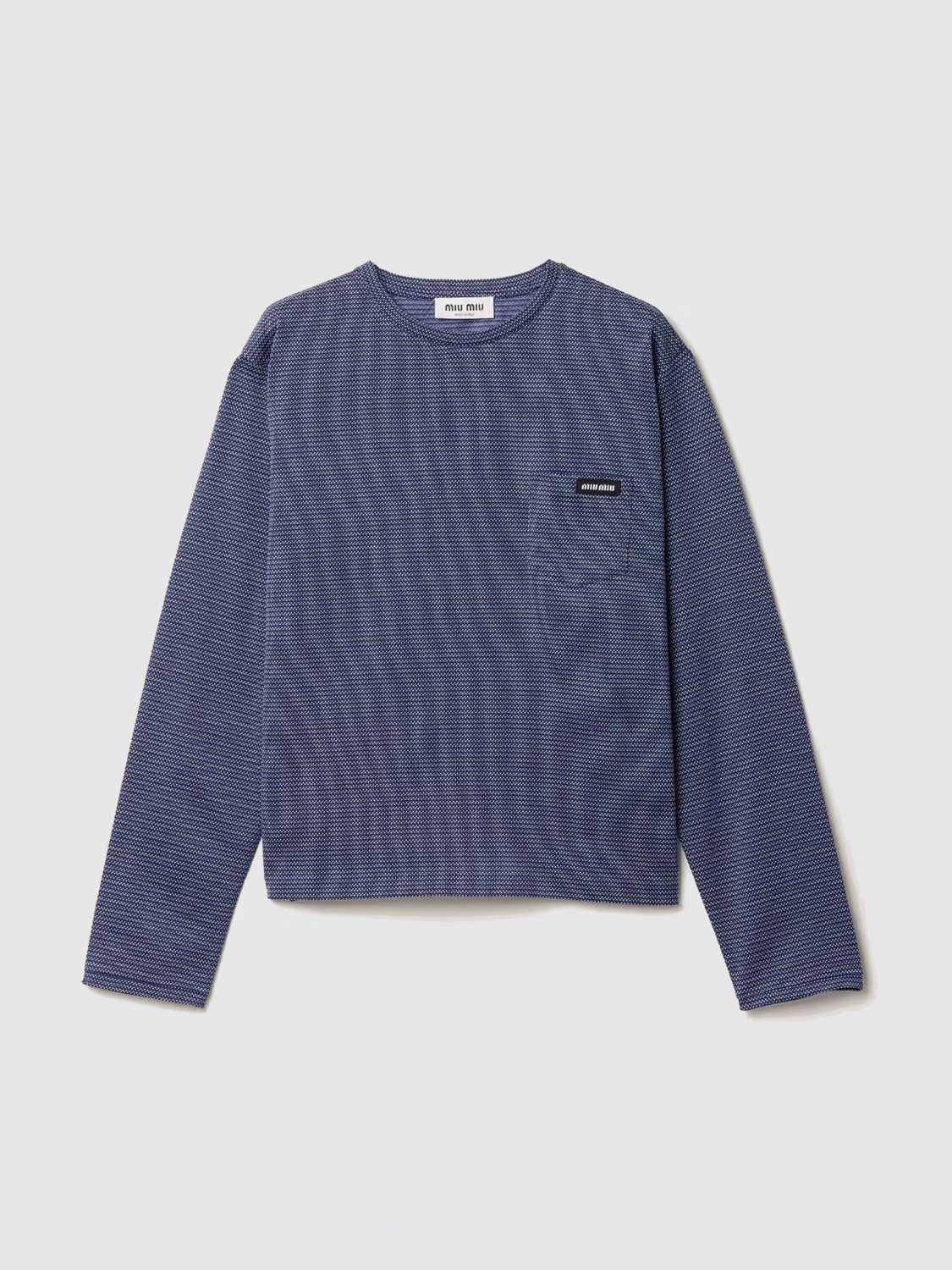 [Miu Miu] T-shirts Long Sleeve SS26 MJLA47SOOO19J4 F0X32