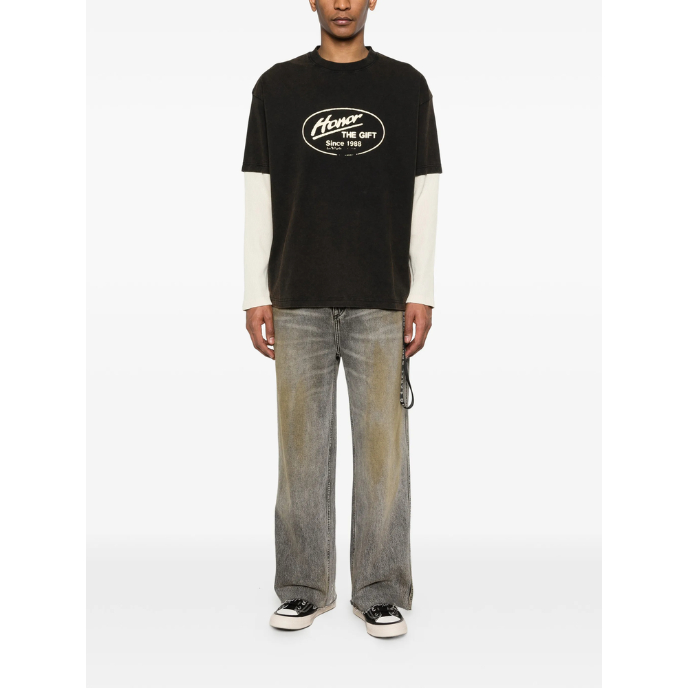 [Honor The Gift] T-shirts Long Sleeve SS26 HTG260198  BLACK