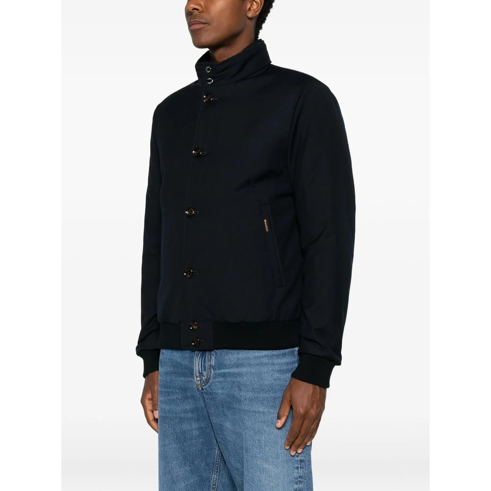 [Moorer] Bomber Jacket FW26 O100246 JANOS-PUM DKBLU