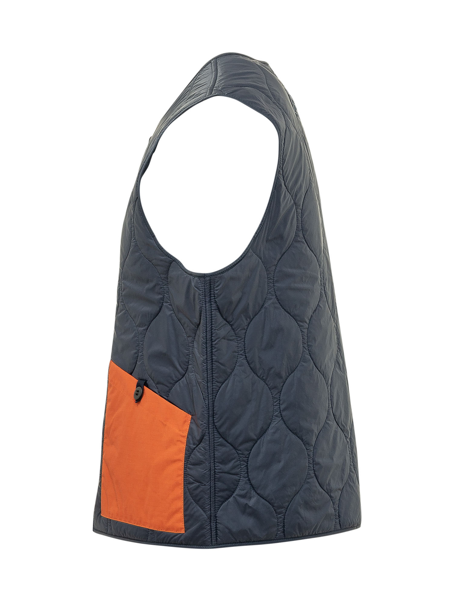 [Manifattura Ceccarelli] Down Vest SS26 6920CA NAVY ORANGE