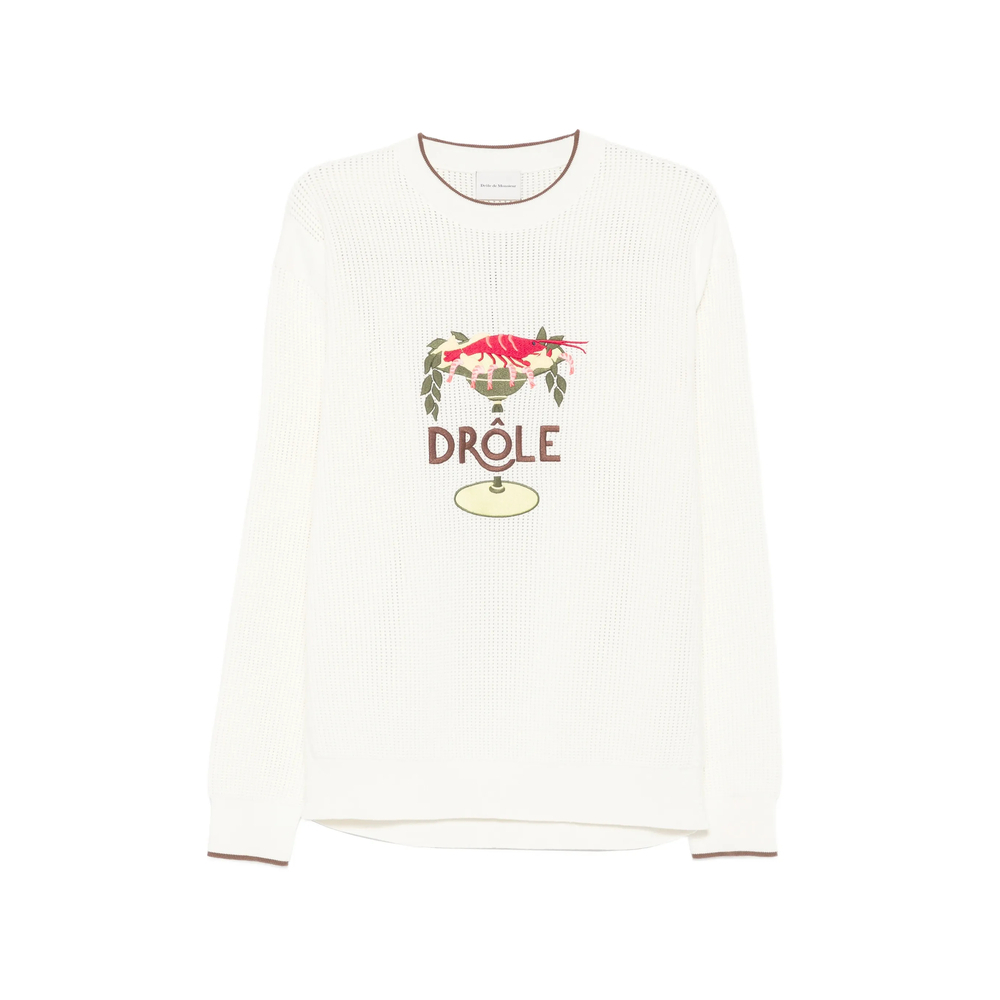 [DROLE DE MONSIEUR] Sweatshirt SS26 J-PO198 CO207 OFFWH
