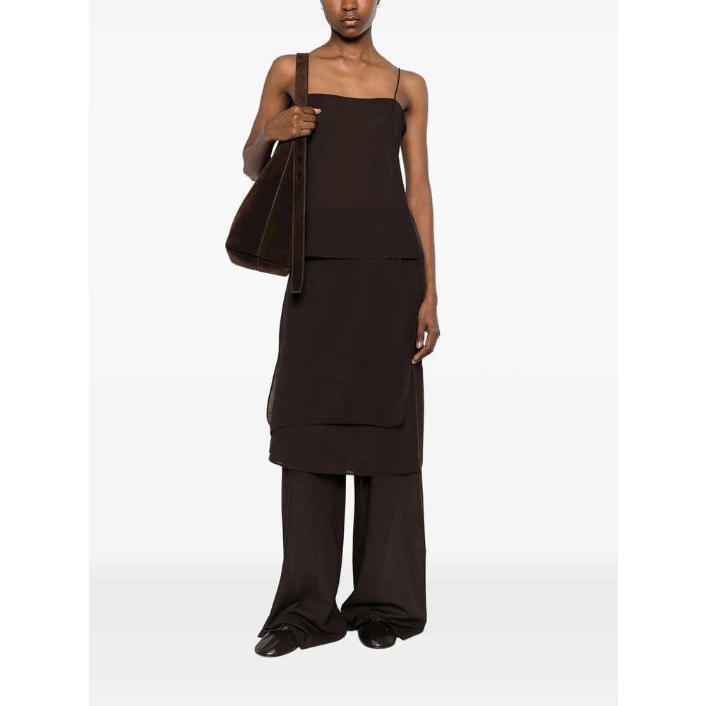 [Viktoria Chan] Sleeveless dress SS26 SS26018BR  BROWN