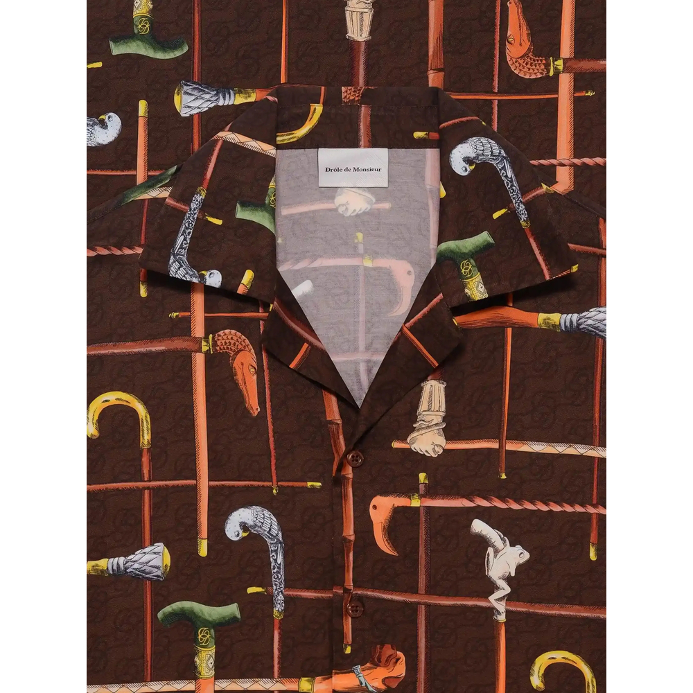 [DROLE DE MONSIEUR] Shirts Short Sleeve SS26 K-SH230 VI033 BROWN