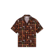 [DROLE DE MONSIEUR] Shirts Short Sleeve SS26 K-SH230 VI033 BROWN