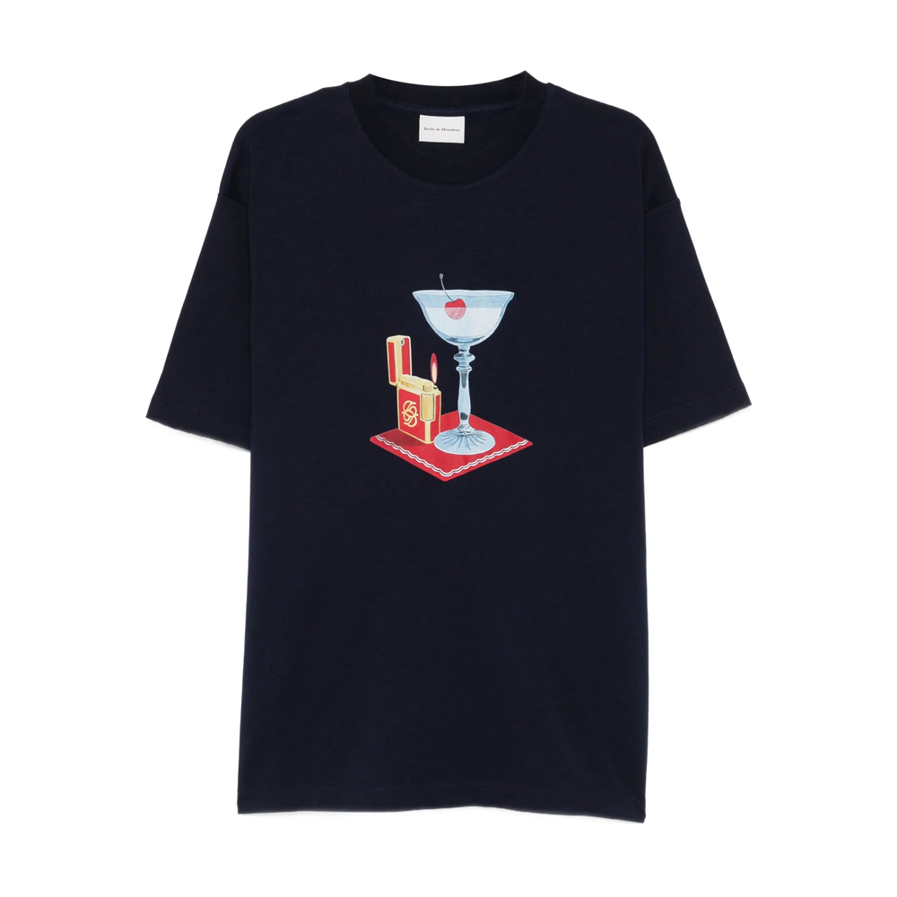 [DROLE DE MONSIEUR] T-shirts Short Sleeve SS26 J-TS291 CO002 NAVY