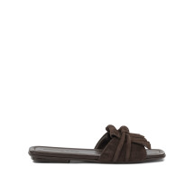 [Pomme D'Or] Slippers SS26 1099GLENNCAMOSCIO ESPRESSO