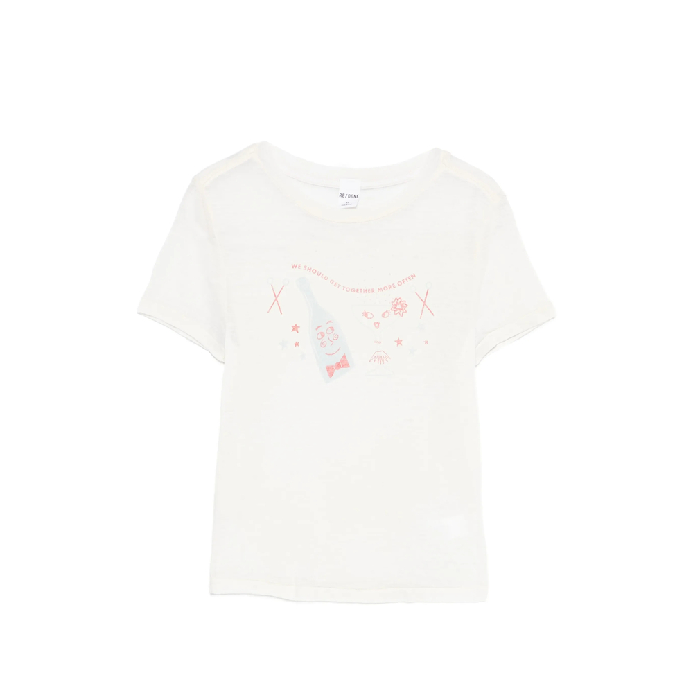 [Re/Done] T-shirts Short Sleeve SS26 792-02WTNT003  VINWH