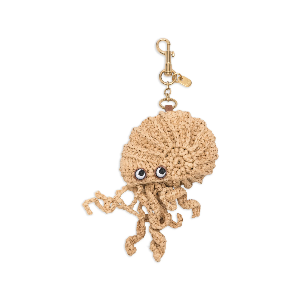 [Anya Hindmarch] Keyring FW26 203807 SS260043 NATUR