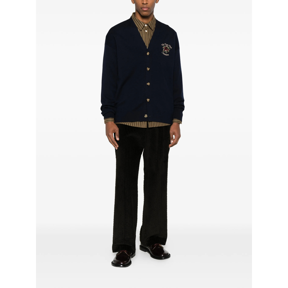 [DROLE DE MONSIEUR] Cardigan SS26 I-CA166 WO007 NAVY
