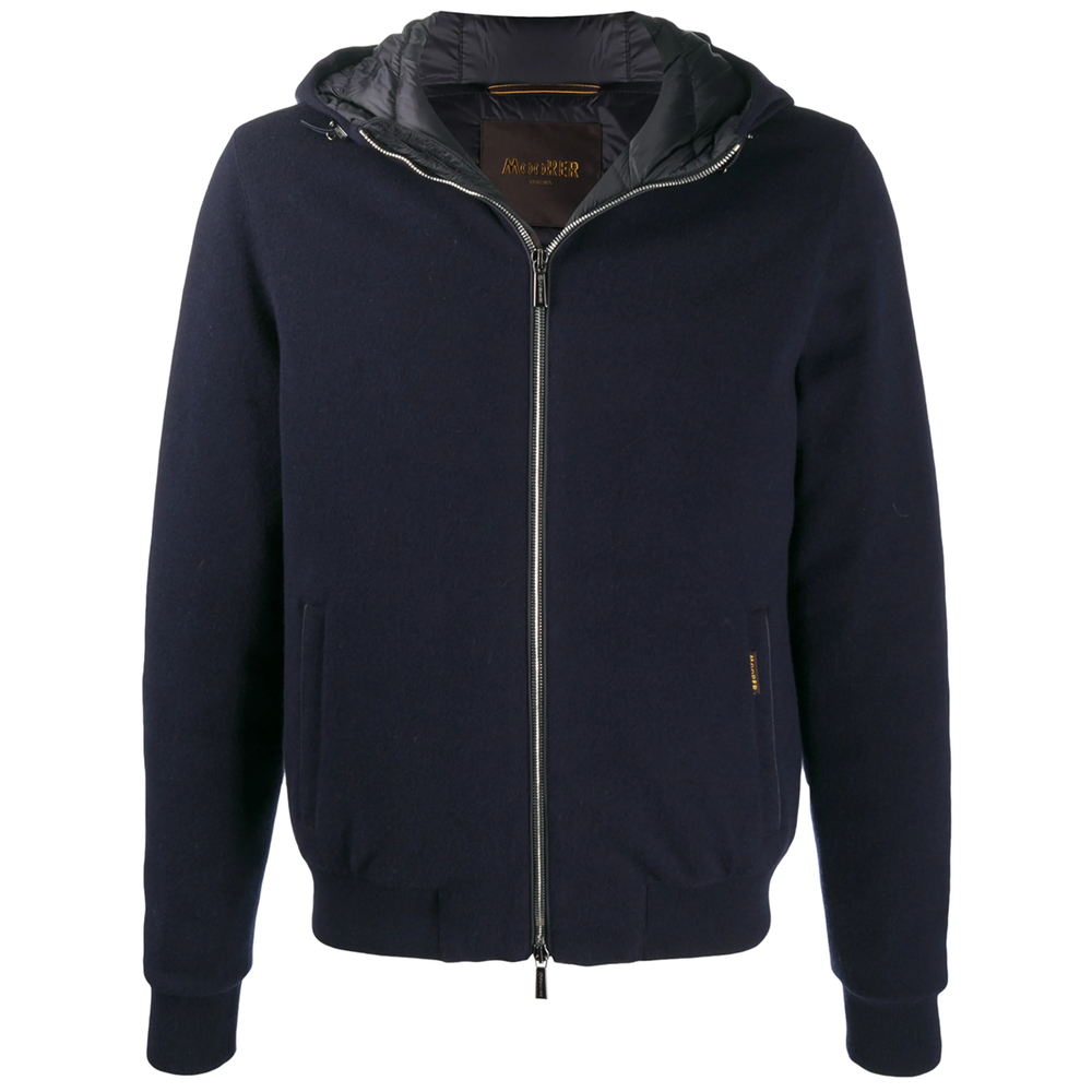 [Moorer] Bomber Jacket FW26 O100080 BRIGNO-MRW NAVY