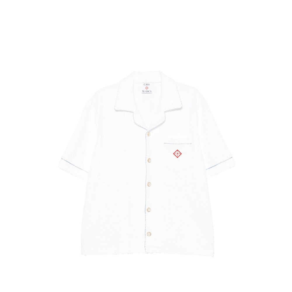 [Casablanca] Shirts Short Sleeve FW26 PF26-SH-085 03 WHITE