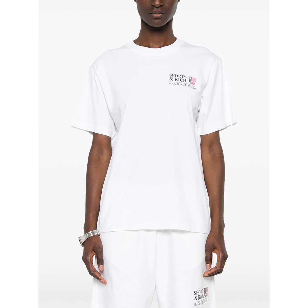 [SPORTY & RICH] T-shirts Short Sleeve FW26 TO119710431WH  WHITE