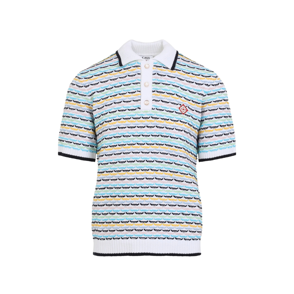 [Casablanca] T-shirts Short Sleeve FW26 PF26-KW-1260 01 MULTI
