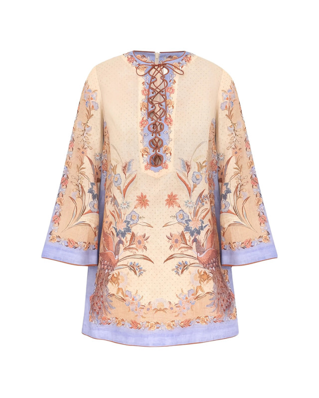 [Zimmermann] Long sleeve dress FW26 8076DSS262  BISCU