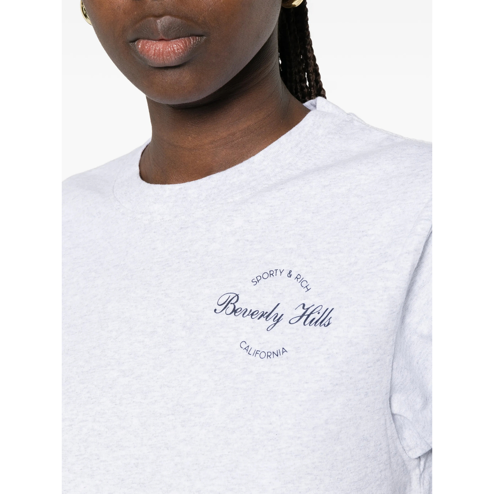 [SPORTY & RICH] T-shirts Short Sleeve FW26 TO11976257GY  HGREY