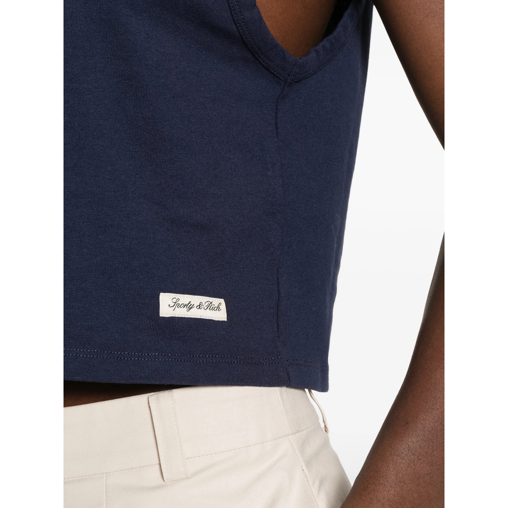 [SPORTY & RICH] Tank top FW26 TO12176326BL  DNAVY