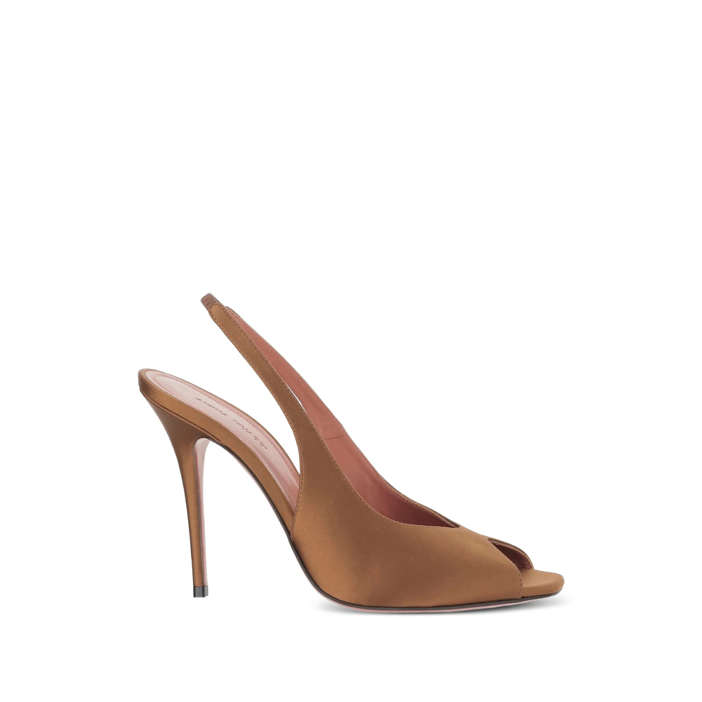 [Amina Muaddi] Sandals SS26 KRISTINA SLING 105 MOCHA