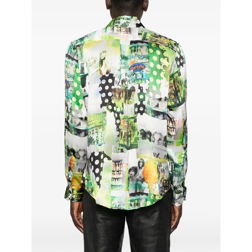 [Martine Rose] Shirts Long Sleeve SS26 401WF09422  GRN