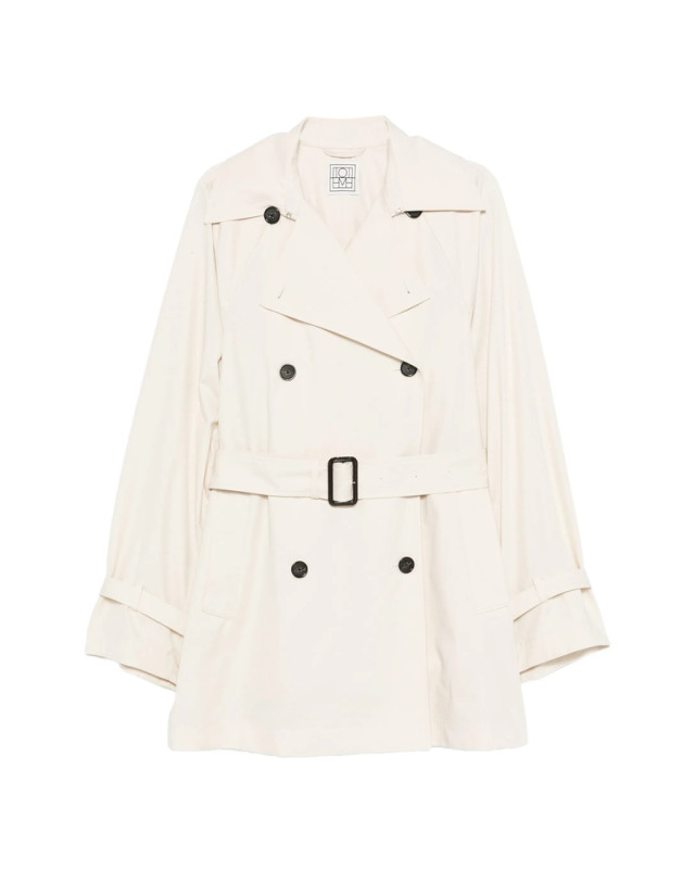 [TOTEME] Trench Coat SS26 262-WRO0288 FB0605-009 STONE