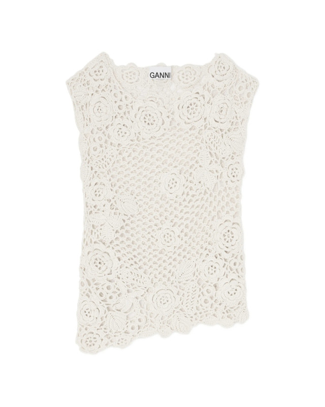 [GANNI] T-shirts Sleeveless SS26 A1070128  135