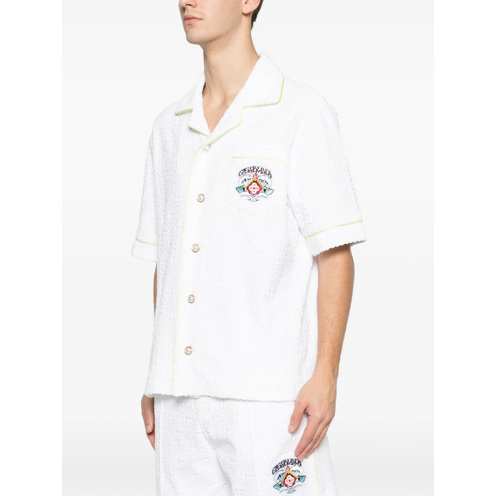 [Casablanca] Shirts Short Sleeve SS26 SP26-SH-085 03 WHITE