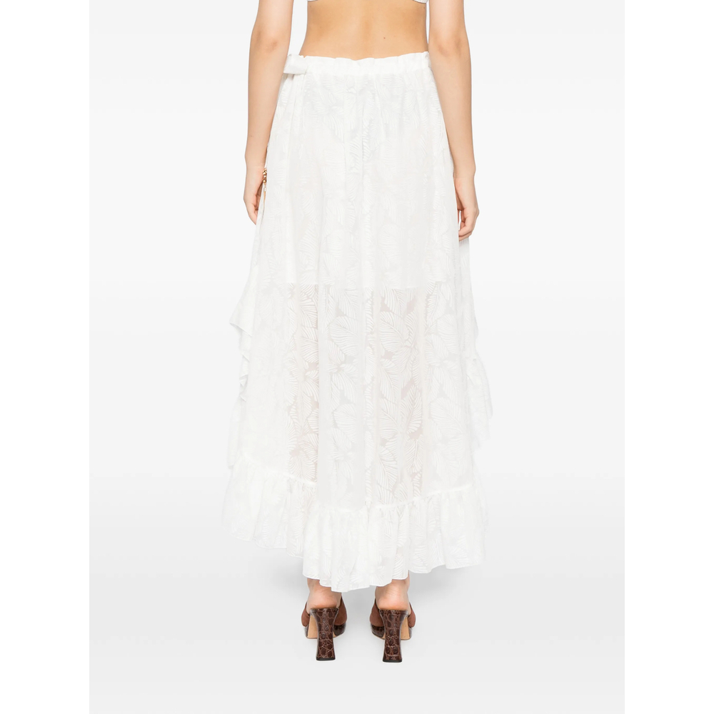 [Zimmermann] Midi skirt SS26 5770SRS263  IVORY