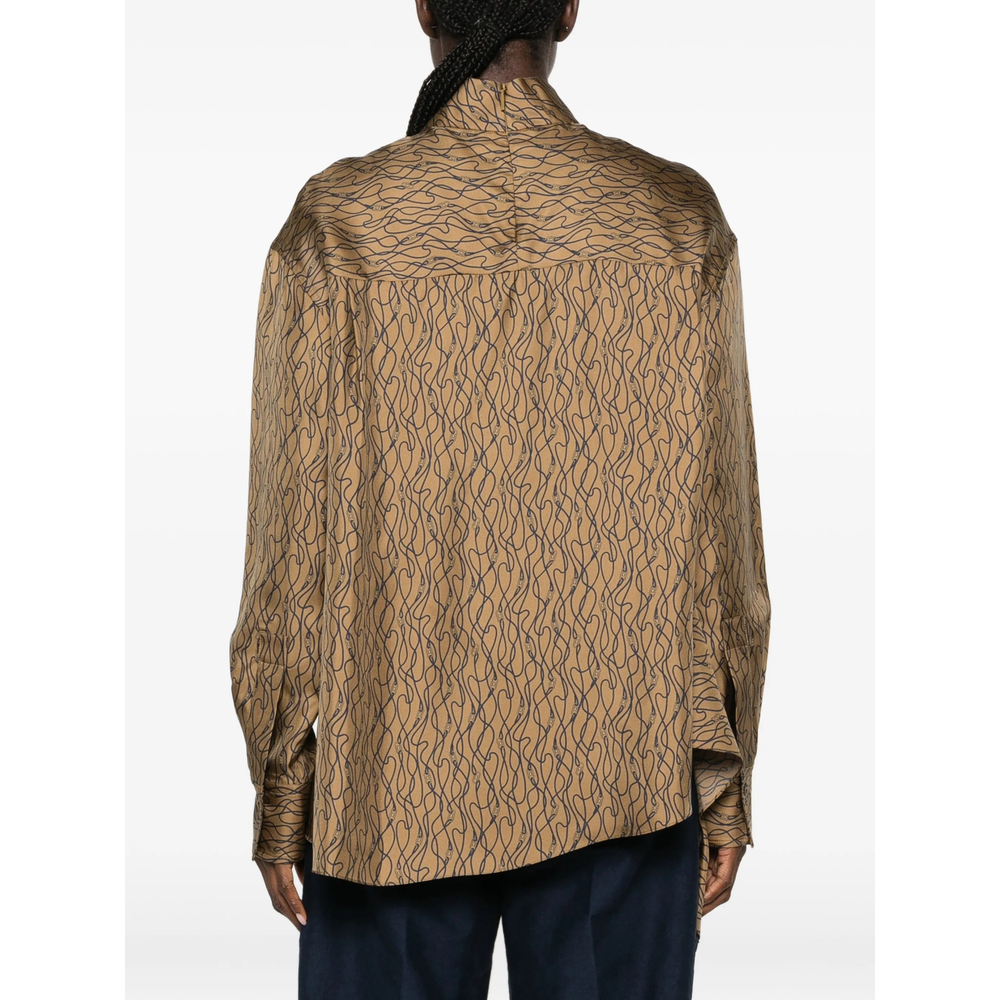 [Ferragamo] Blouse FW26 13I573 0796272 BEIGE