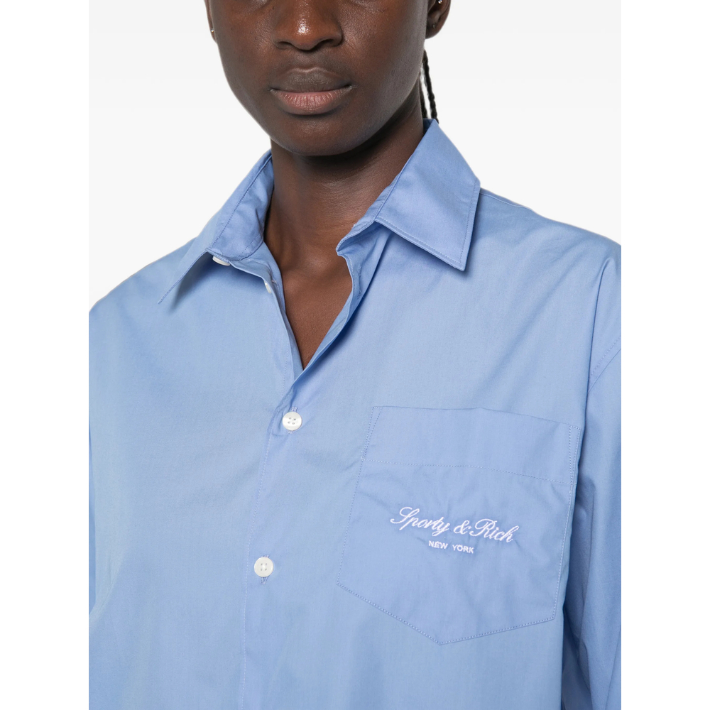 [SPORTY & RICH] Shirt FW26 SI006711329BL  SOFTE