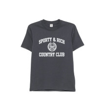 [SPORTY & RICH] T-shirts FW26 TO119711218GY  CARBO