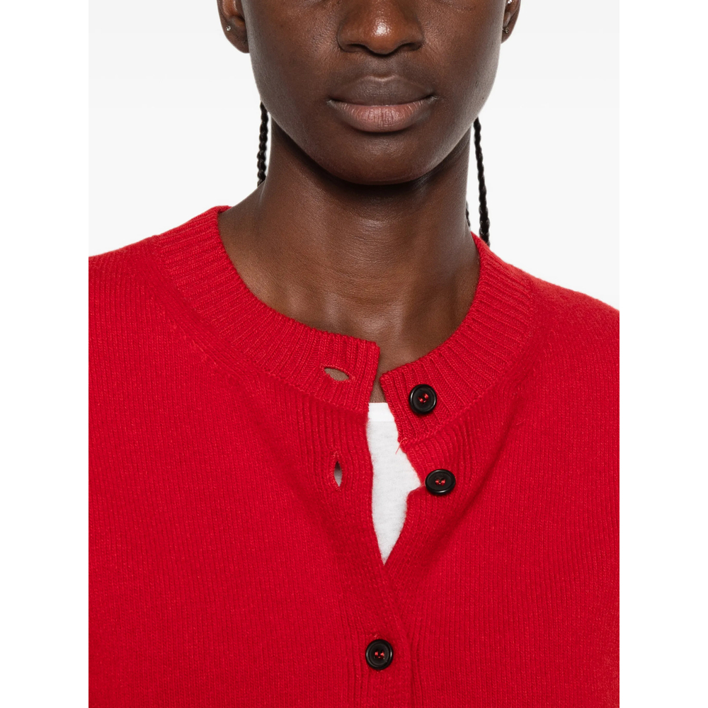 [ROHE] Cardigan FW26 420-23-356  RED