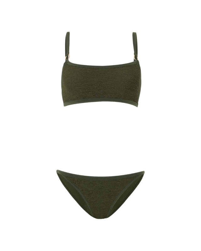 [Hunza G] Bikini FW26 B-IRIS-GD METCRINKLE MEKHA