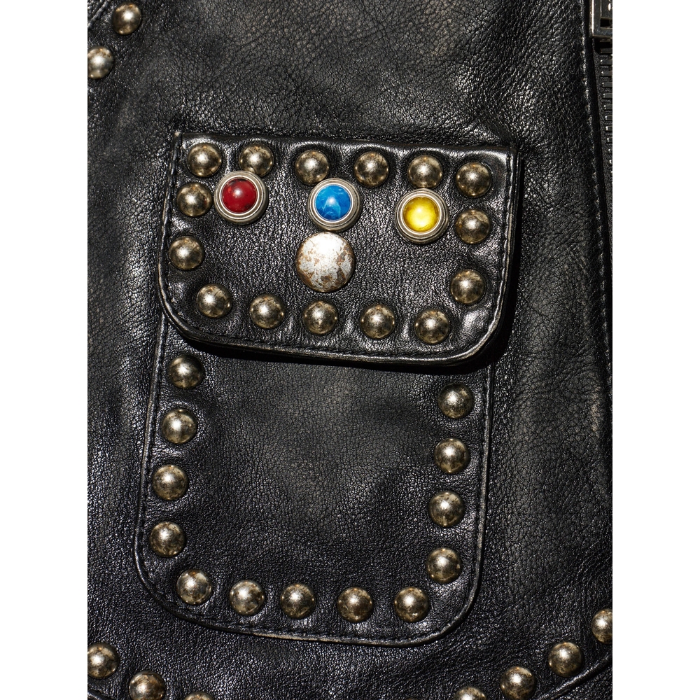 [Dsquared2] Leather Jacket FW26 D07056 S74AM1741 900