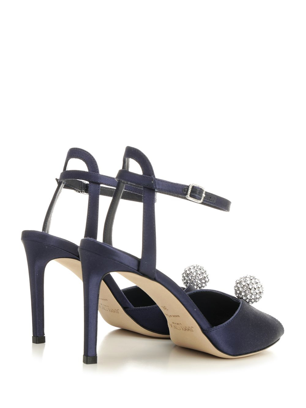 [Jimmy Choo] Sandals CO SACORA 85MARINE/CRYSTAL