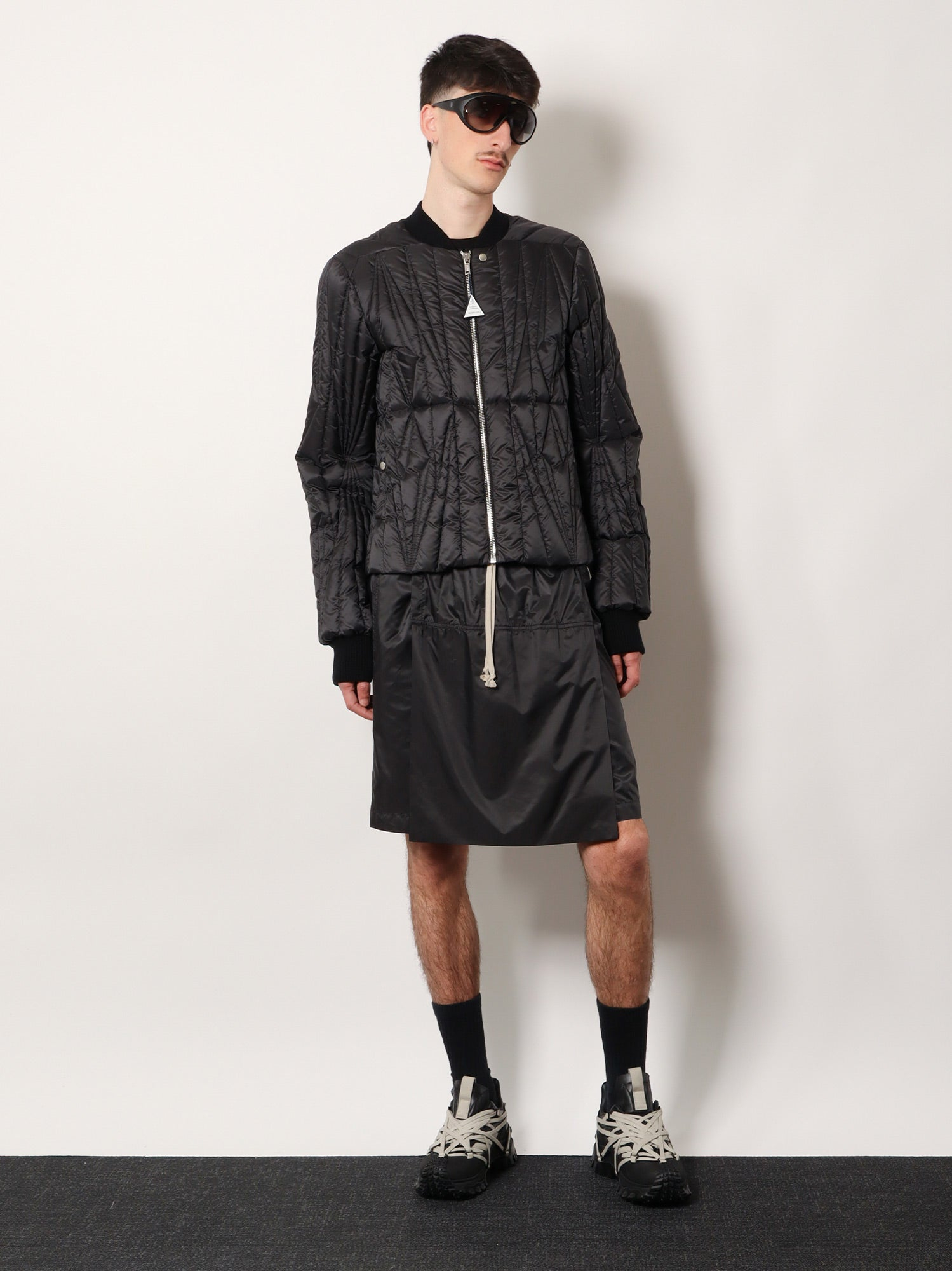 [MONCLER + RICK OWENS] Bomber Jacket SS26 MU01F1A01M8113999